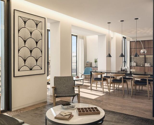 Exclusivos apartamentos modernos en venta en una promoción de obra nueva en el Eixample