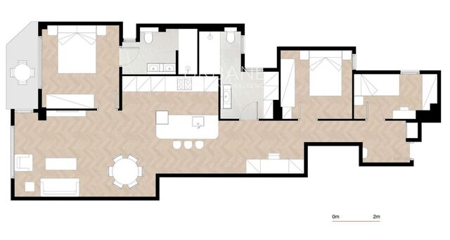 “Appartement Rénové des Années 70 avec Confort Moderne et Parking Optionnel”