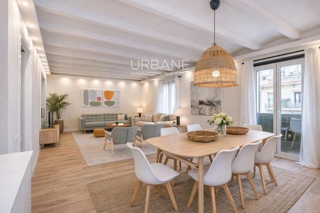 Elegante 3-Zimmer-Wohnung mit Balkonen an Barcelonas prestigeträchtiger Allee