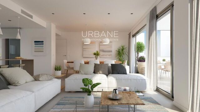 Apartamento de 2 dormitorios con piscina climatizada, gimnasio y jardines en complejo premium