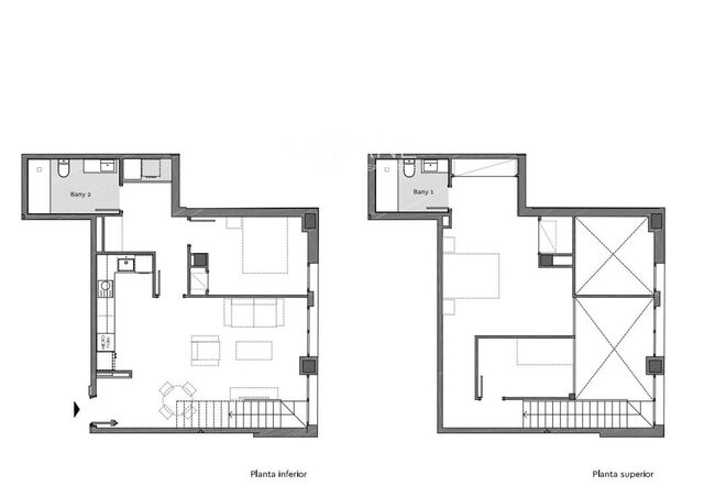 Luxus-Duplex mit 3 Schlafzimmern und 2 Bädern auf der Plaça Catalana mit Dachpool zu verkaufen.