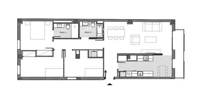 Luminoso Apartamento de 3 Habitaciones con Terraza Privada y Piscina en la Azotea en Plaça Catalana