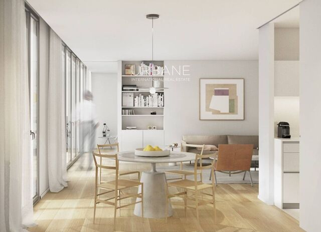 Exquisite Urban Living in Barcelona's Eixample District - Modern elegance, spacious rooms, sustainable design, private parking, and vibrant city life at your doorstep.