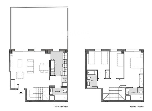 Dúplex a Planta Baixa de 3 Habitacions amb Terrassa Privada de 53 m² a la Venda a El Guinardó