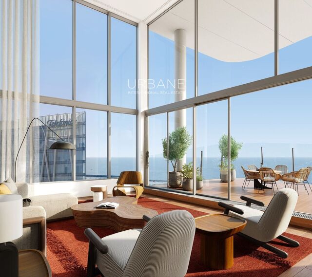 Duplex de luxe de 272,60 m² avec terrasses de 73 m² et 34 m² à vendre au 22ème étage à Diagonal Mar, Barcelone – Barcelona Bay Residences
