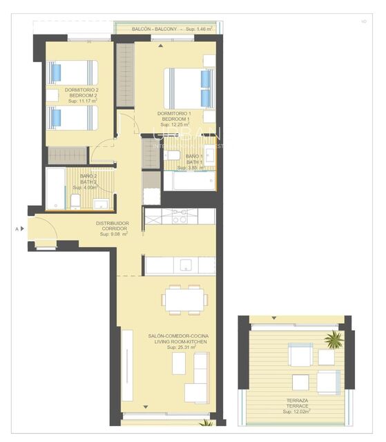 Pis Exquisit de 2 Habitacions i 102 m² en Venda a Dehesa De Campoamor