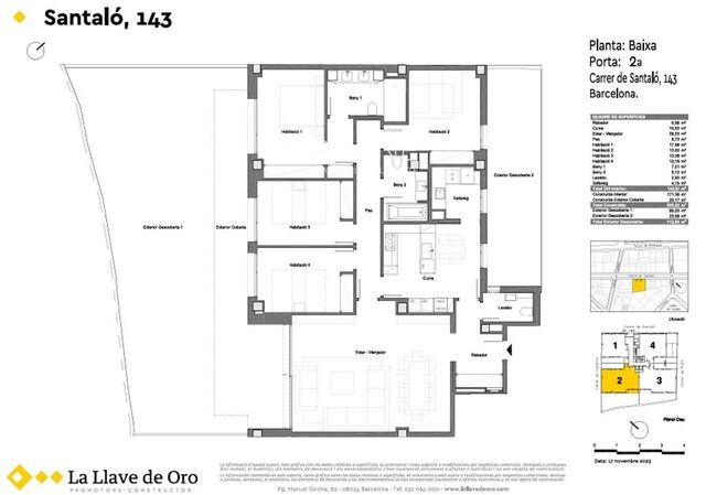 Luxuriöses Haus mit 4 Schlafzimmern und 2 Bädern zum Verkauf in Santalo 143, Sarrià-Sant Gervasi, Barcelona - Erstklassiges Wohnviertel