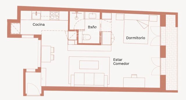 Encantador Nou Estudi en Lloguer al Casc Antic de Barcelona - Lloguers a Mitjà Termini Disponibles amb Terrassa a la Teulada