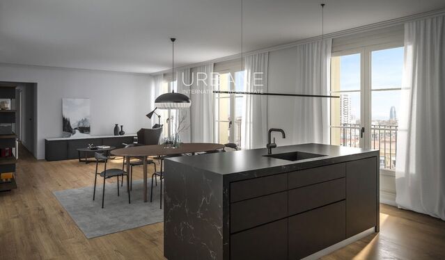 Appartement luxueux de 327m2 à Eixample avec terrasse spacieuse