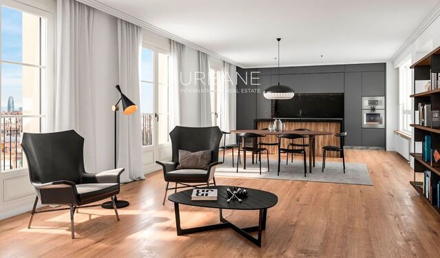 Appartement luxueux de 327m2 à Eixample avec terrasse spacieuse