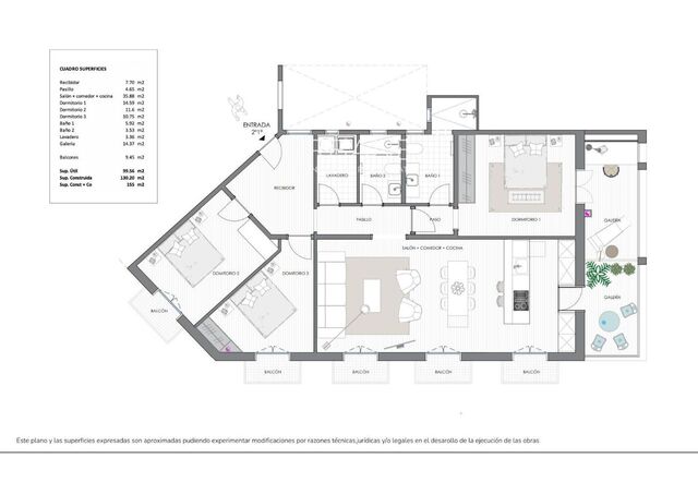 Piso Reformado de 3 dormitorios y 2 baños en Eixample Esquerra, Barcelona