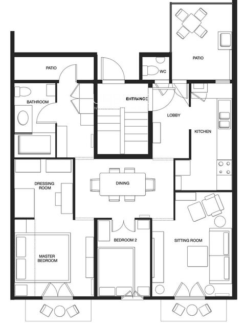 Moderno apartamento de 2 habitaciones en Carrer de Sant Vicenç