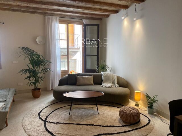 Appartement  totalement rénové, à louer à Barcelona, superficie de 52 m2, comprenant 1 chambre,1 salle de bain, Balcon, Ascenseur et Climatisation.