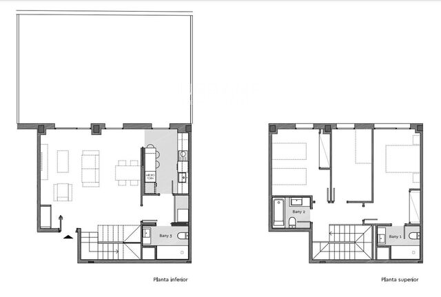 Impressionant dúplex de 3 dormitoris i 3 banys amb terrassa privada de 60 m² a El Guinardó, Barcelona.