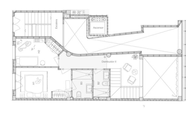 Modernes Duplex-Wohnung im Erdgeschoss zum Verkauf in der Sagrada Familia, Eixample