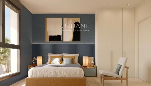 Apartamento luminoso de 2 habitaciones en Montjuïc con terraza