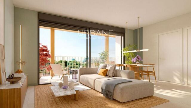 Moderno apartamento de 2 dormitorios en Montjuïc con terraza