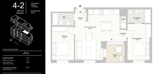 Armonía Moderna: Piso de 2 Dormitorios junto a Montjuïc