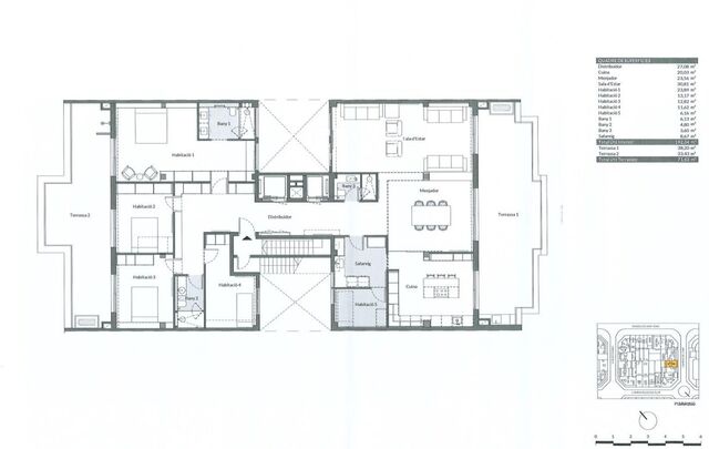 Espectacular ático de 5 dormitorios con terrazas panorámicas y vistas sobre Barcelona