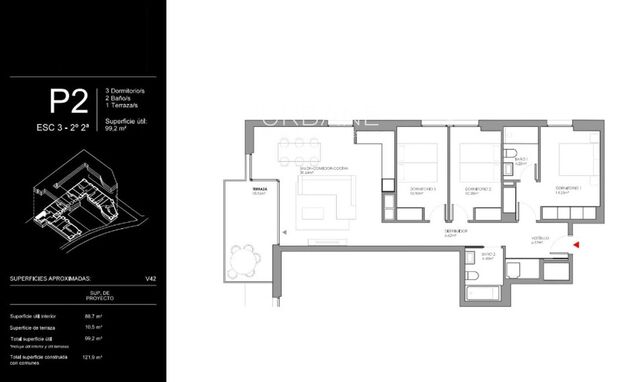 Luminoso Piso de Obra Nueva de 3 Dormitorios y 2 Baños con Terraza y Spa — A Unos Pasos de la Playa