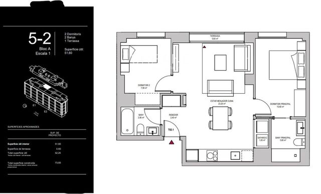 Moderne Neubauwohnung mit 2 Schlafzimmern, Balkon, Pool und Fitnessstudio in Montjuïc