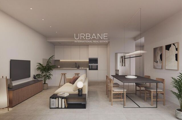 Apartamento de obra nueva luminoso de 3 dormitorios con terraza y servicios tipo resort en el Eixample de Salou