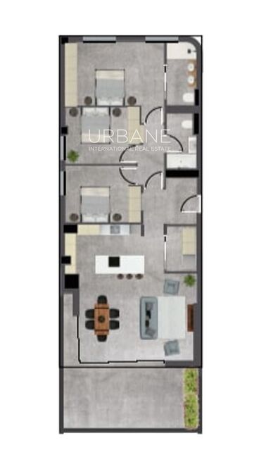 Apartamento de obra nueva de 3 dormitorios con terraza y servicios premium en el Eixample de Salou